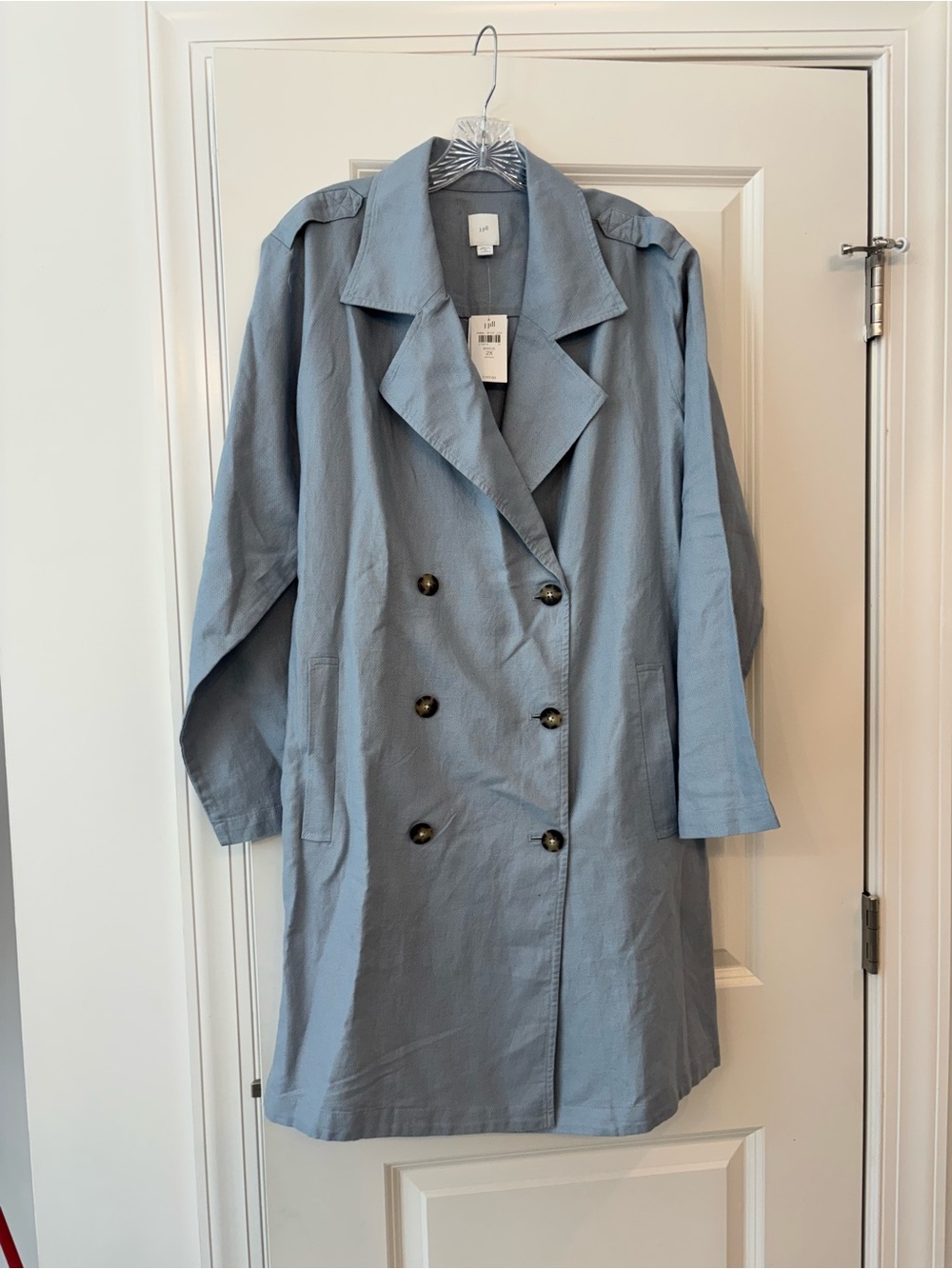 J.Jill Linen Blend Trench Coach